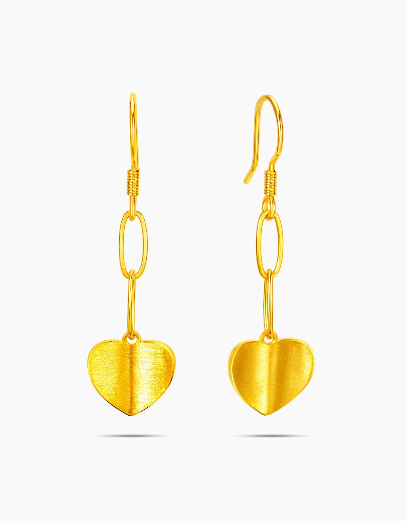 Gold hot sale dropping earrings