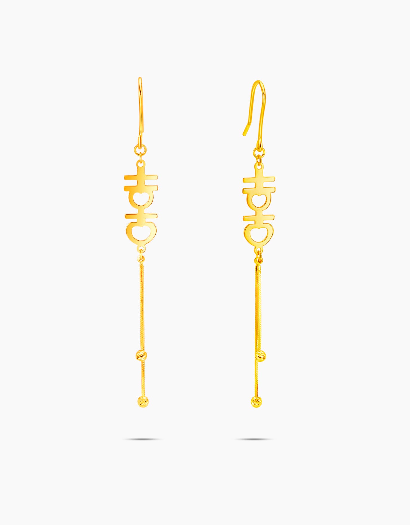 Gold dangle hot sale earrings design