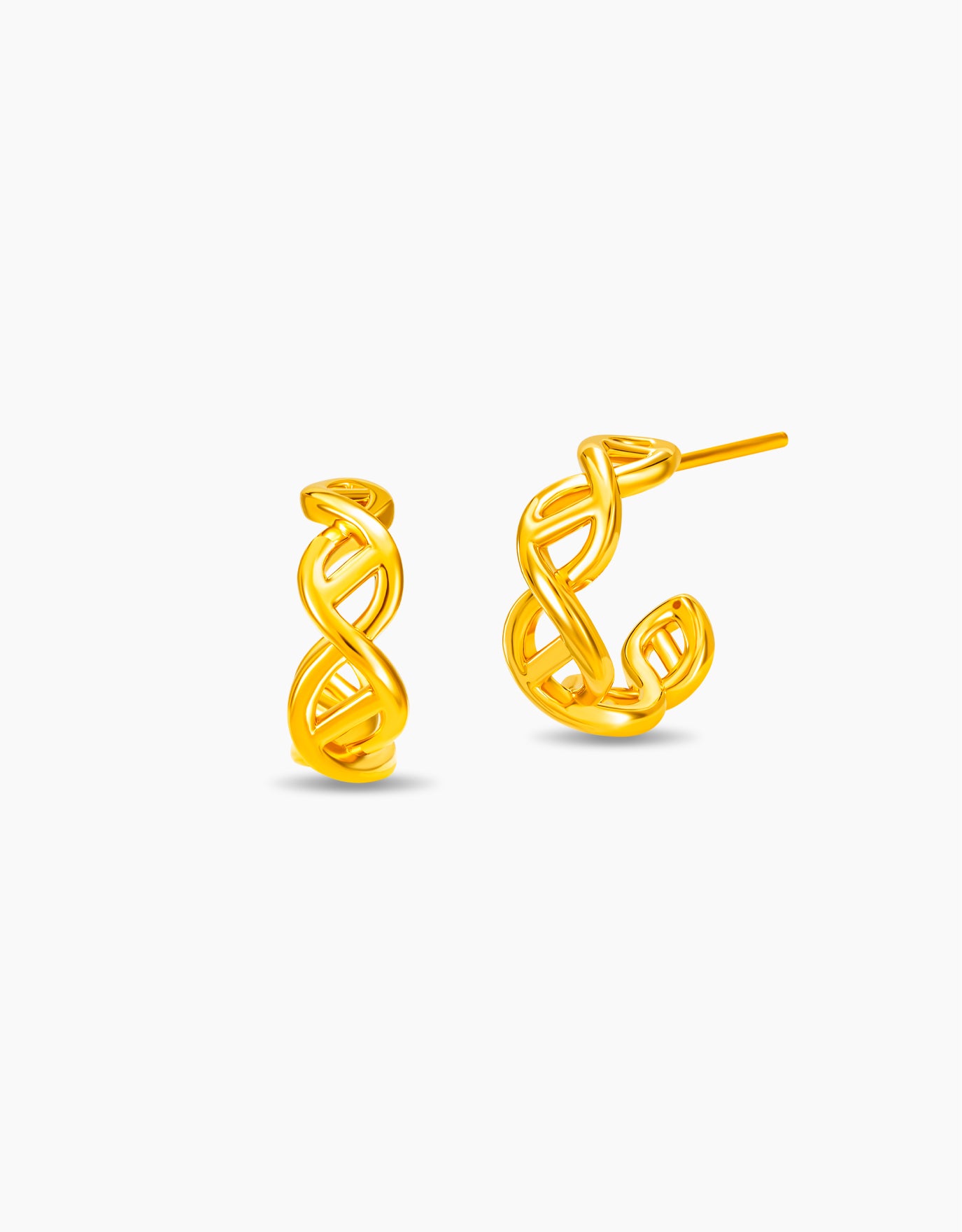LVC 9IN Aria Spiral 999 Gold Earrings