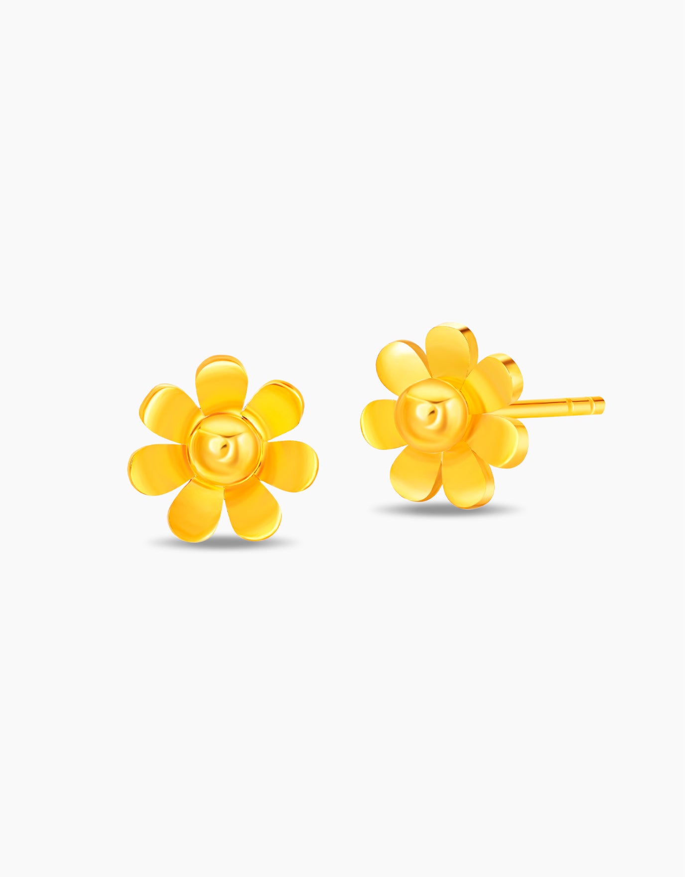 LVC 9IN Daisy Bloom 999 Gold Earrings