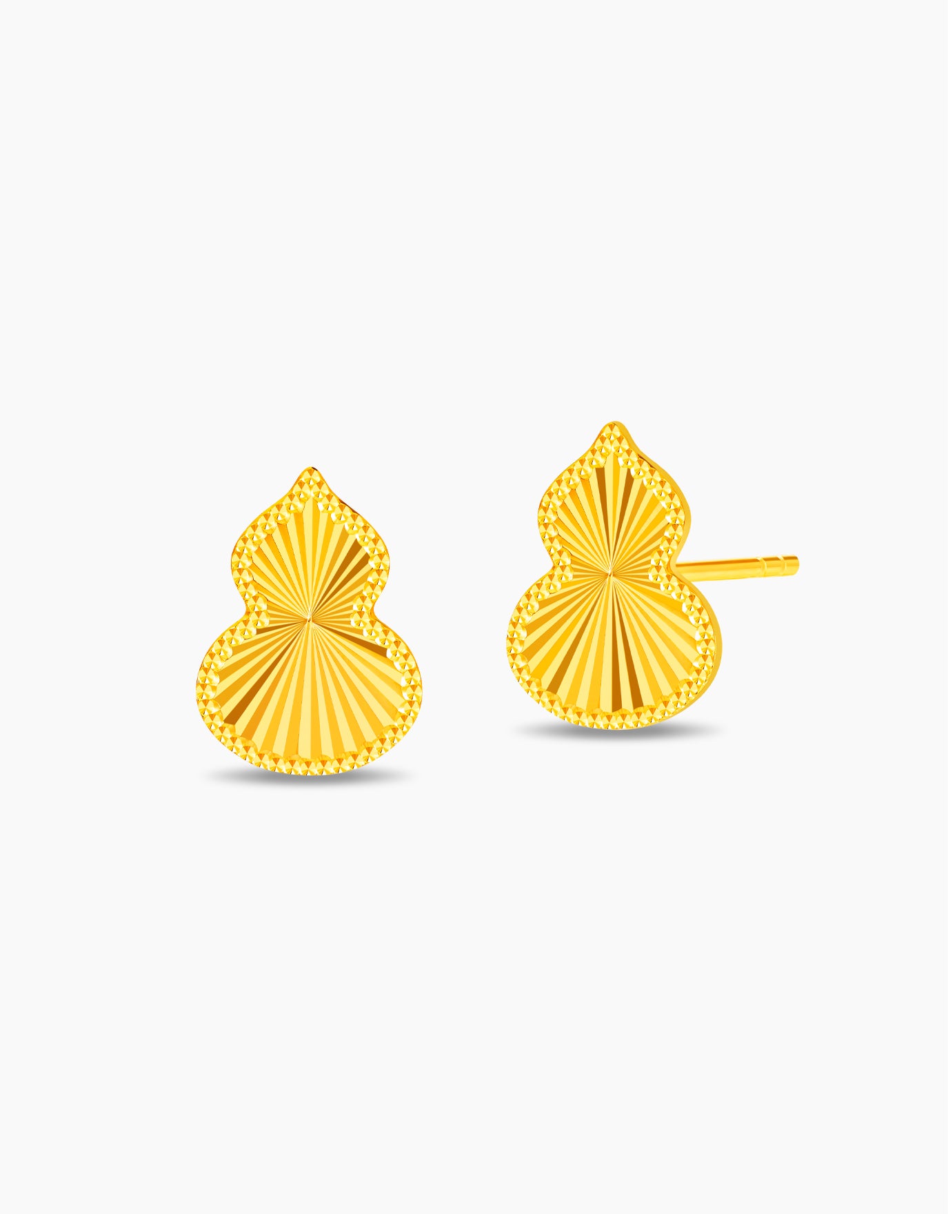 LVC 9IN Reflective Hulu 999 Gold Earrings