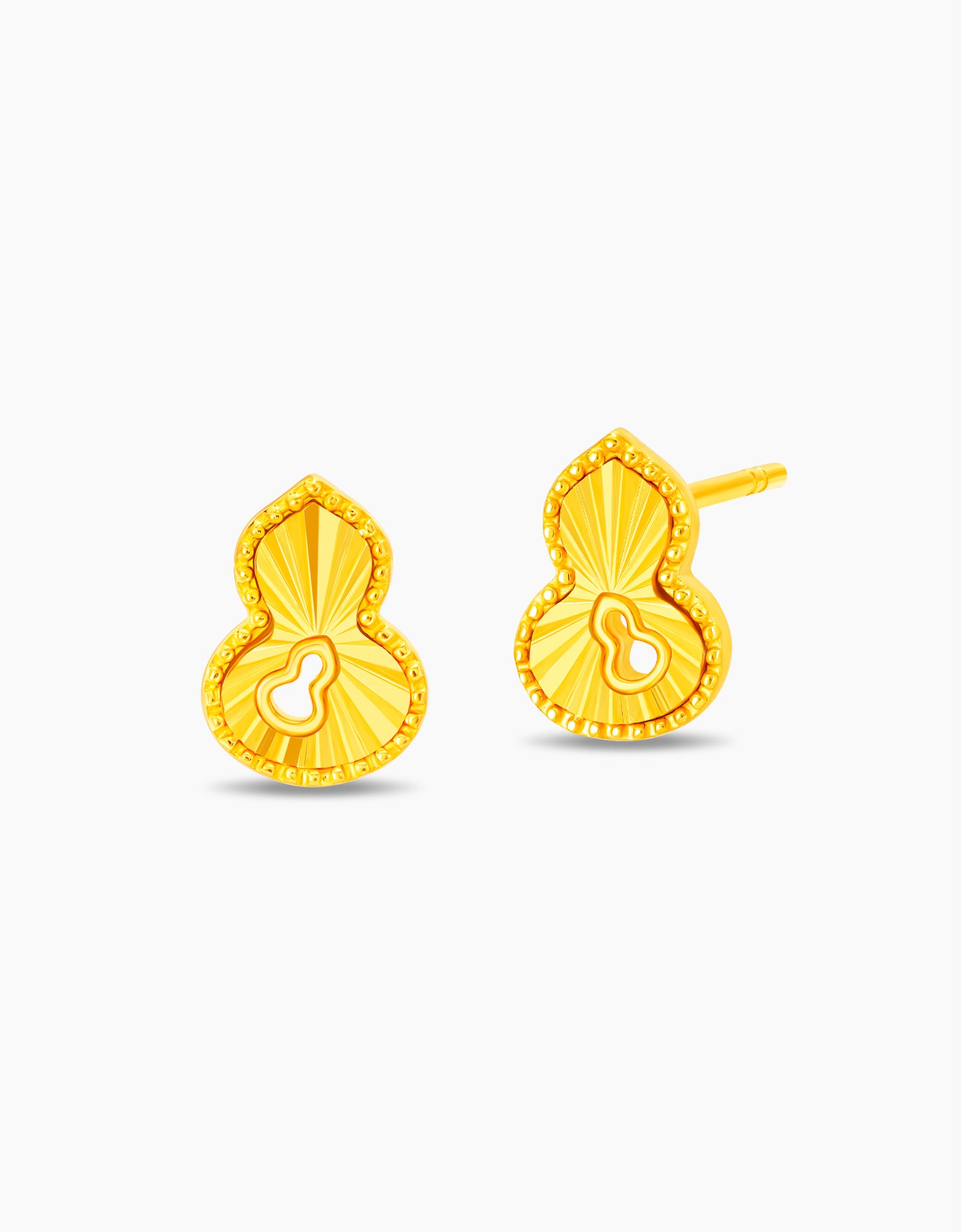 LVC 9IN Swirl Hulu 999 Gold Earrings