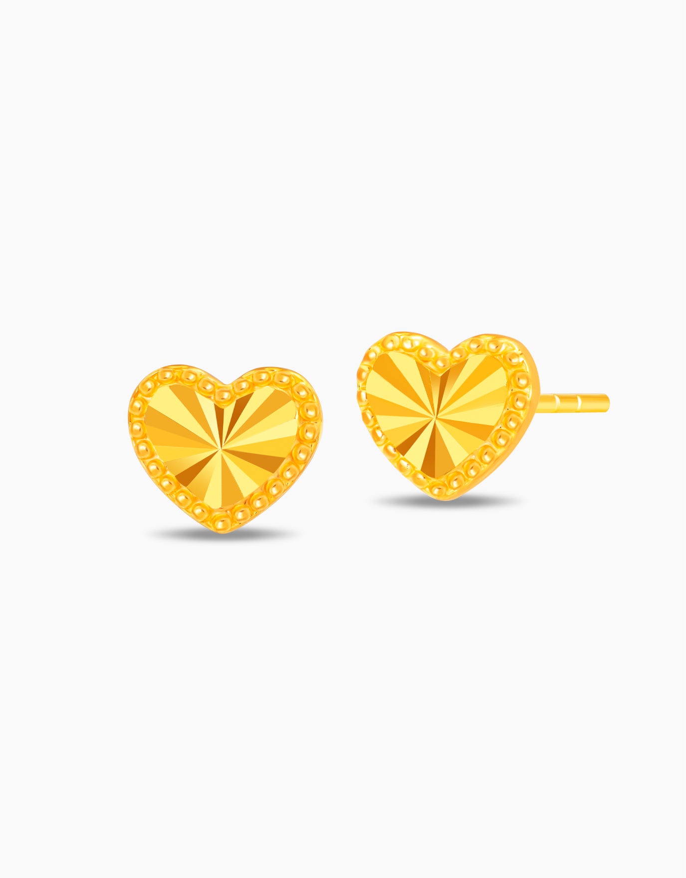 LVC 9IN Harper&#39;s Harmony Heart 999 Gold Earrings