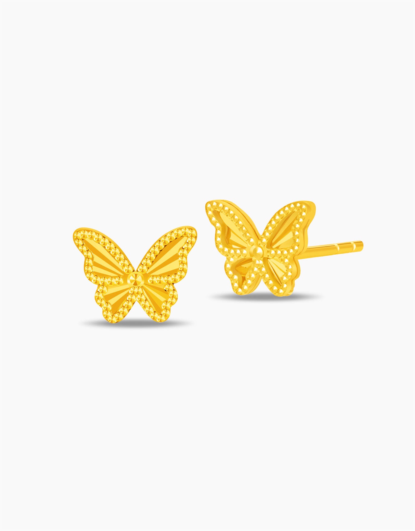 LVC 9IN Classic Butterfly 999 Gold Earrings