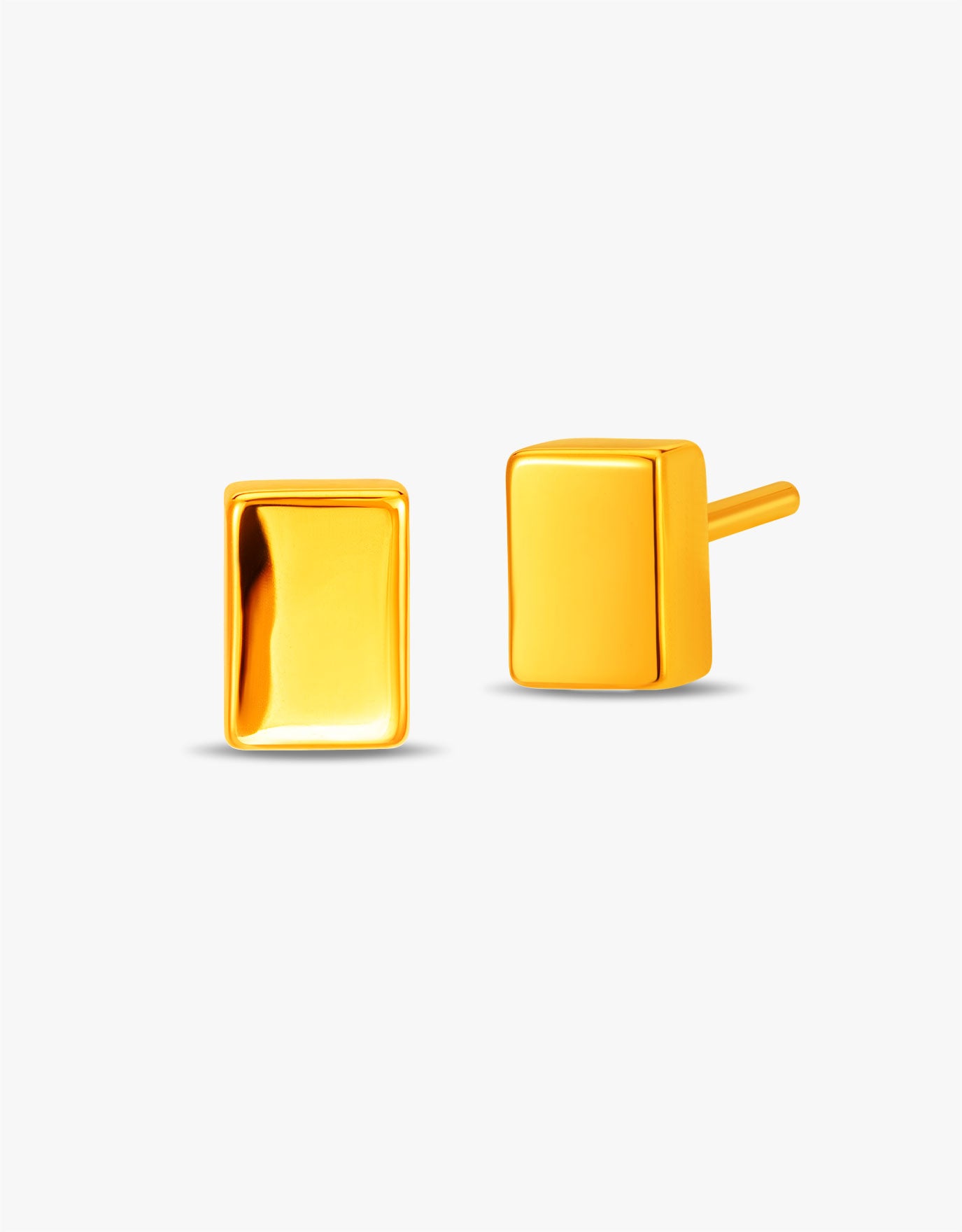 LVC 9IN Rectangular Bar 999 Gold Earrings