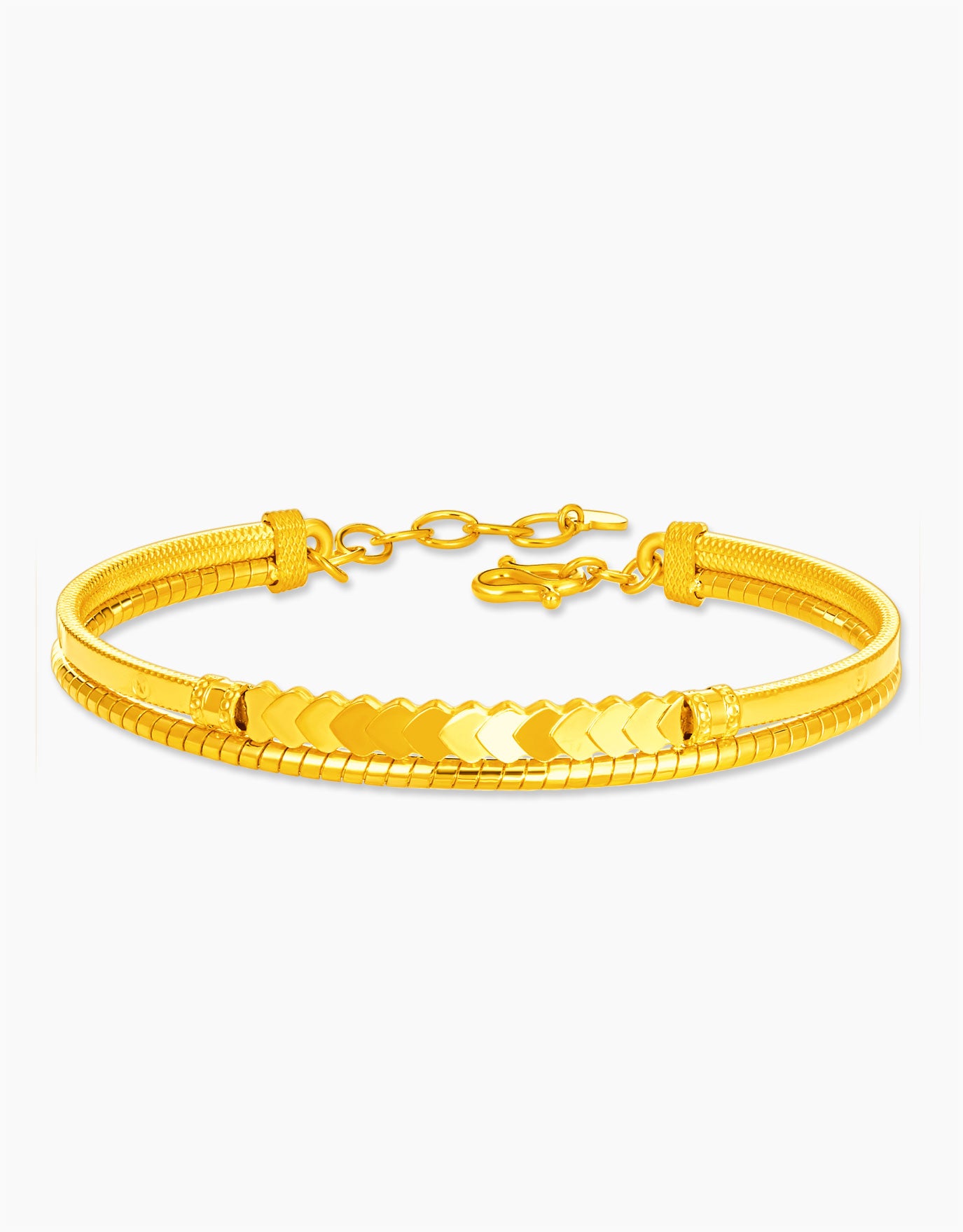 LVC 9IN Carrisa 999 Gold Bangle