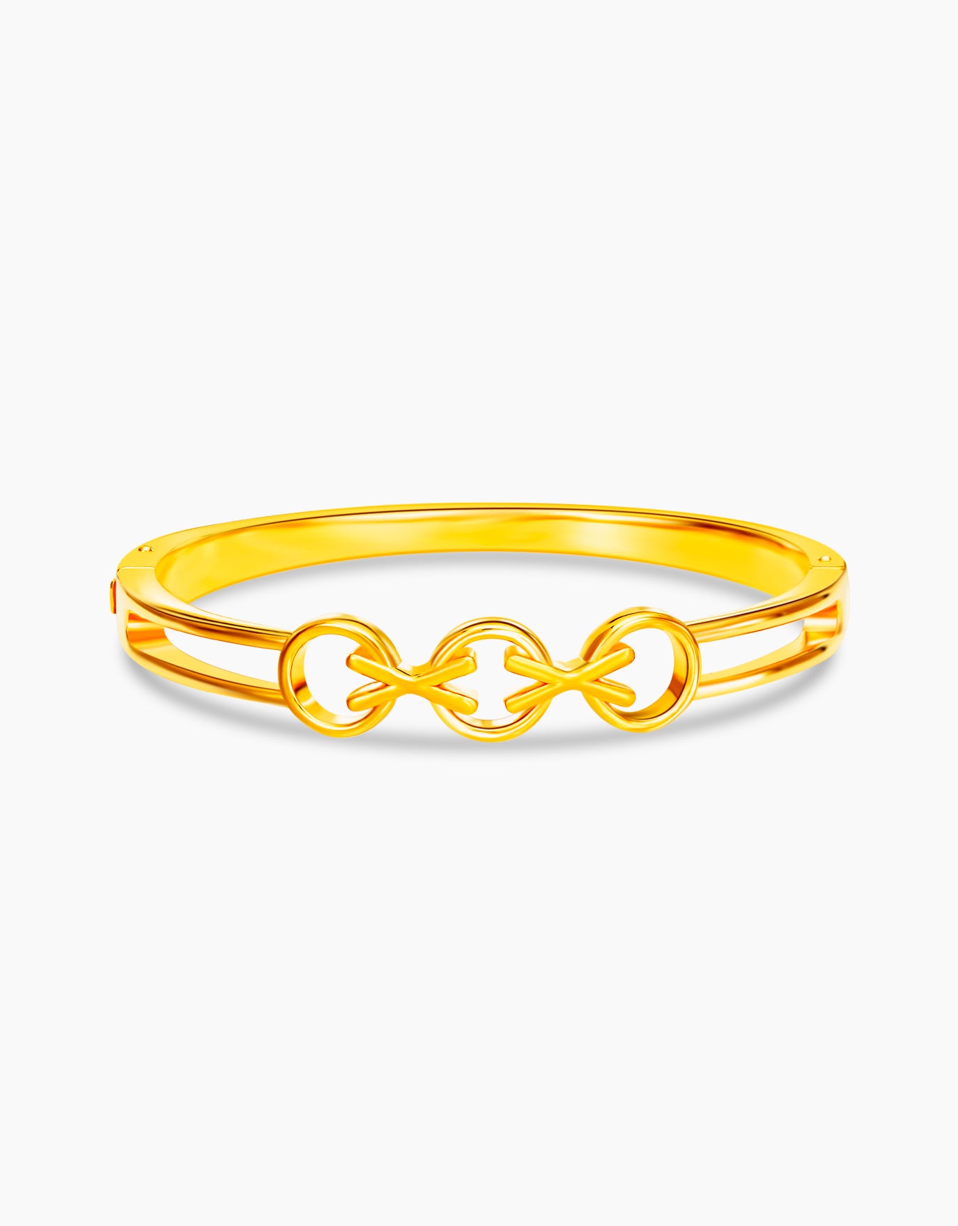 LVC 9IN Eclipse 999 Gold Bangle