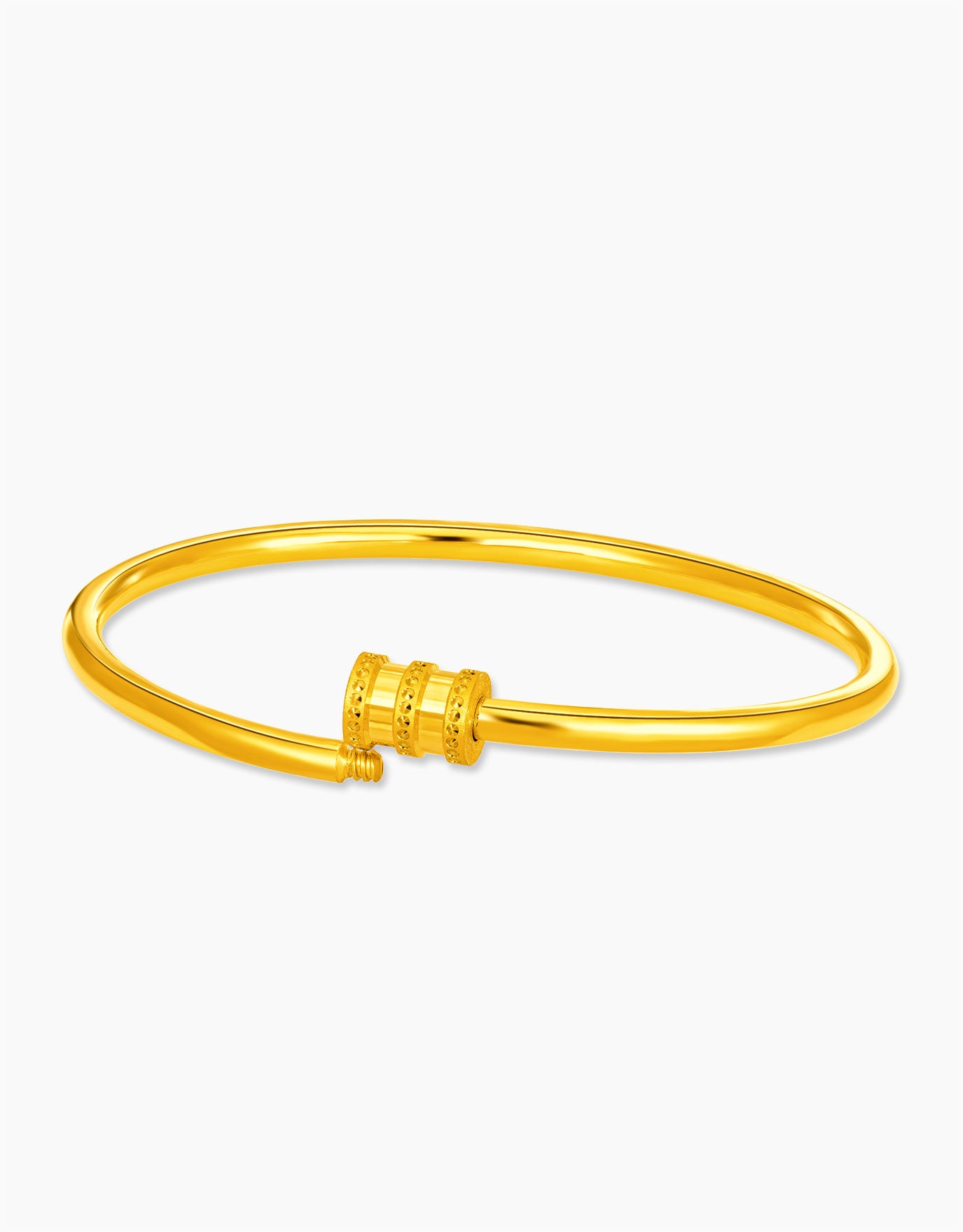 LVC 9IN Drum 999 Gold Bangle