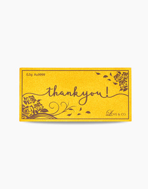 LVC 9IN Thank You 999 Gold Bar (0.5G)