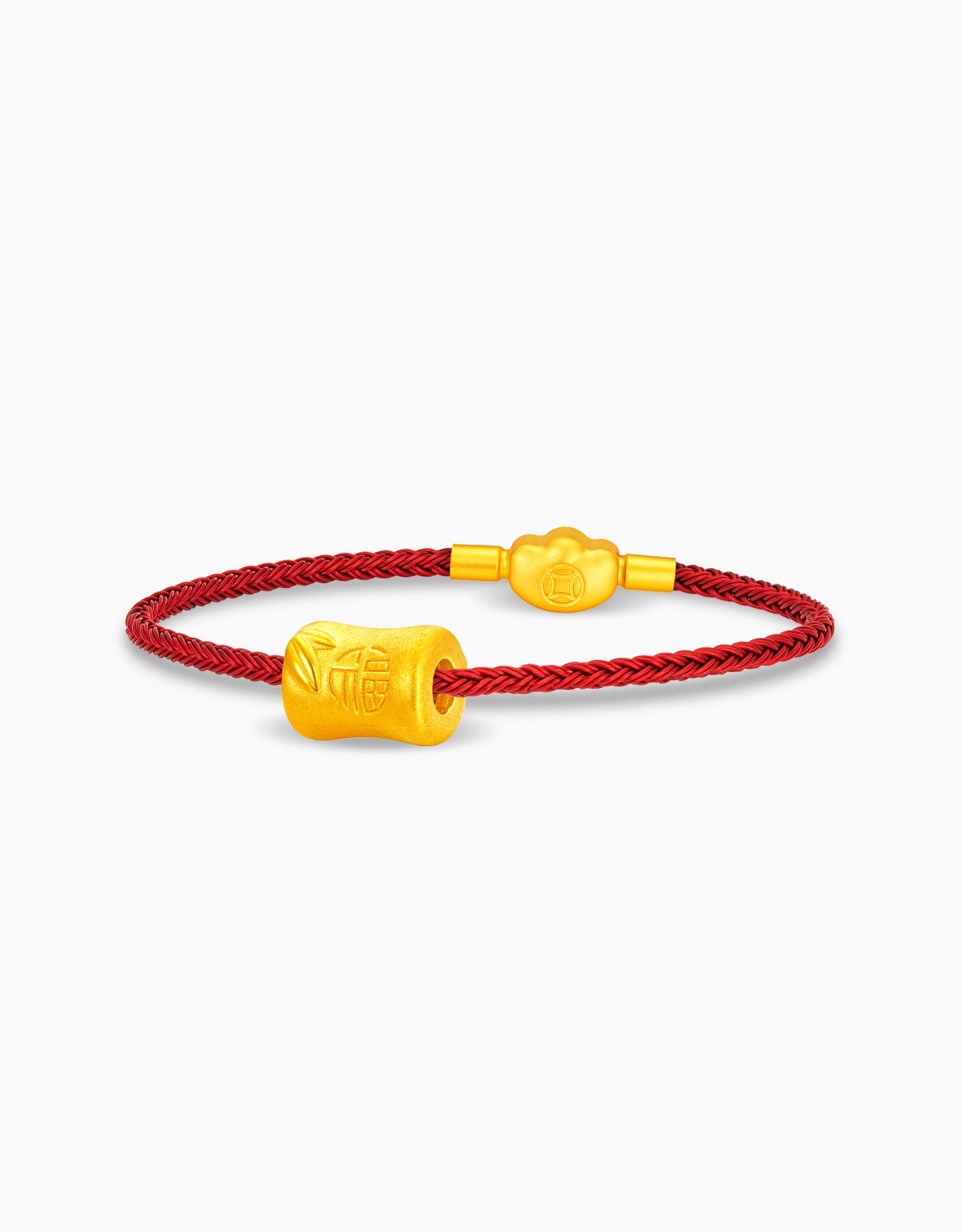 LVC 9IN Bamboo Blessings 999 Gold Charm Bracelet