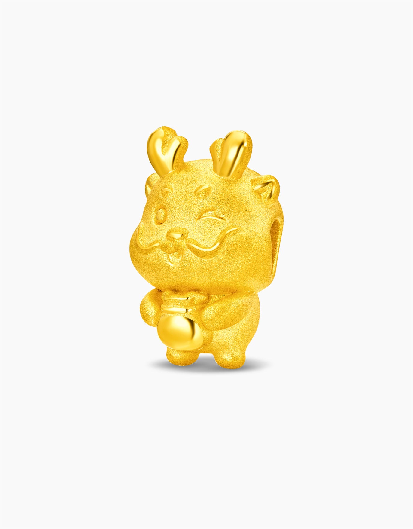 LVC 9IN Fortune Dragon 999 Gold Charm Bracelet