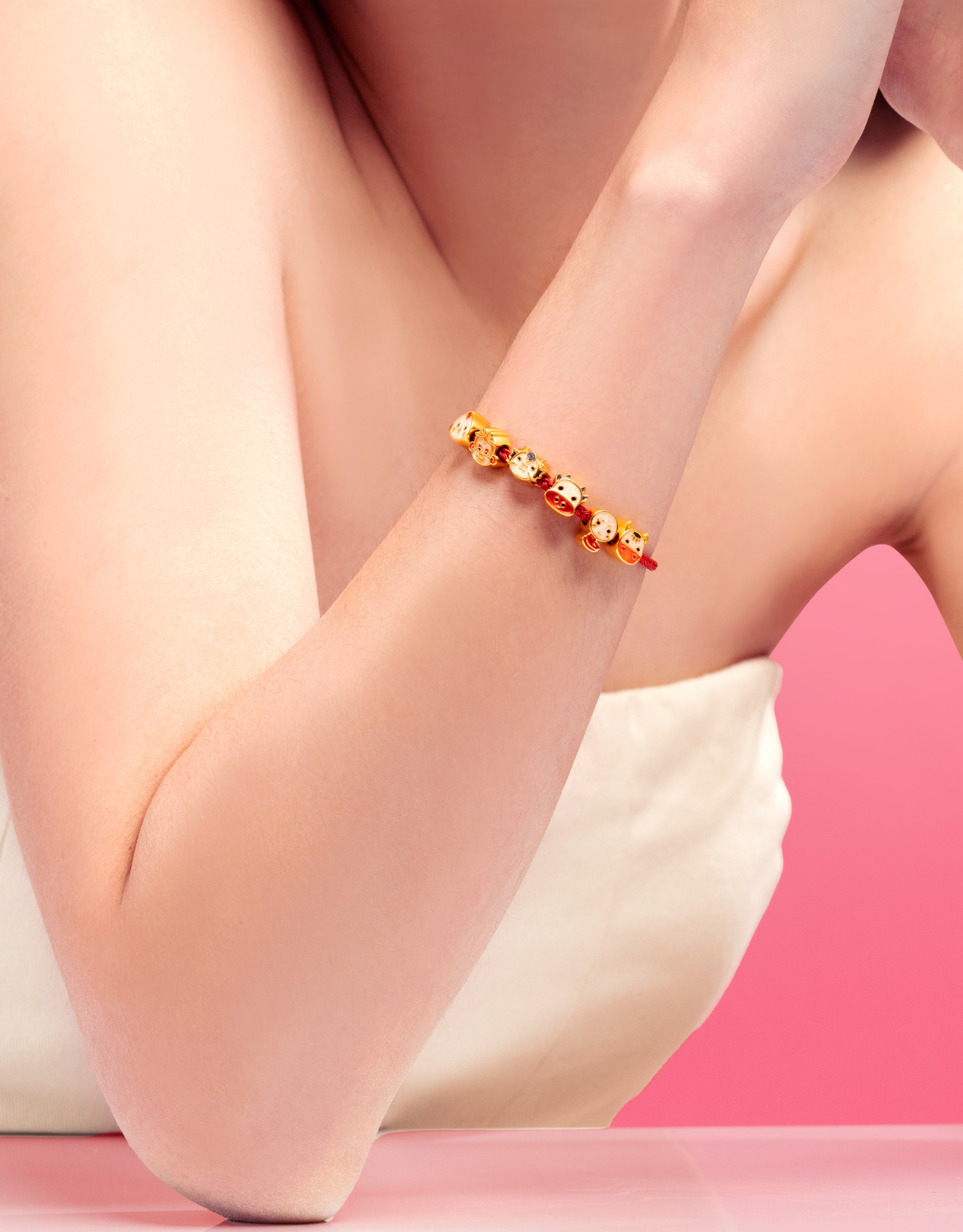 LVC 9IN Lolly Horse 999 Gold Zodiac Charm