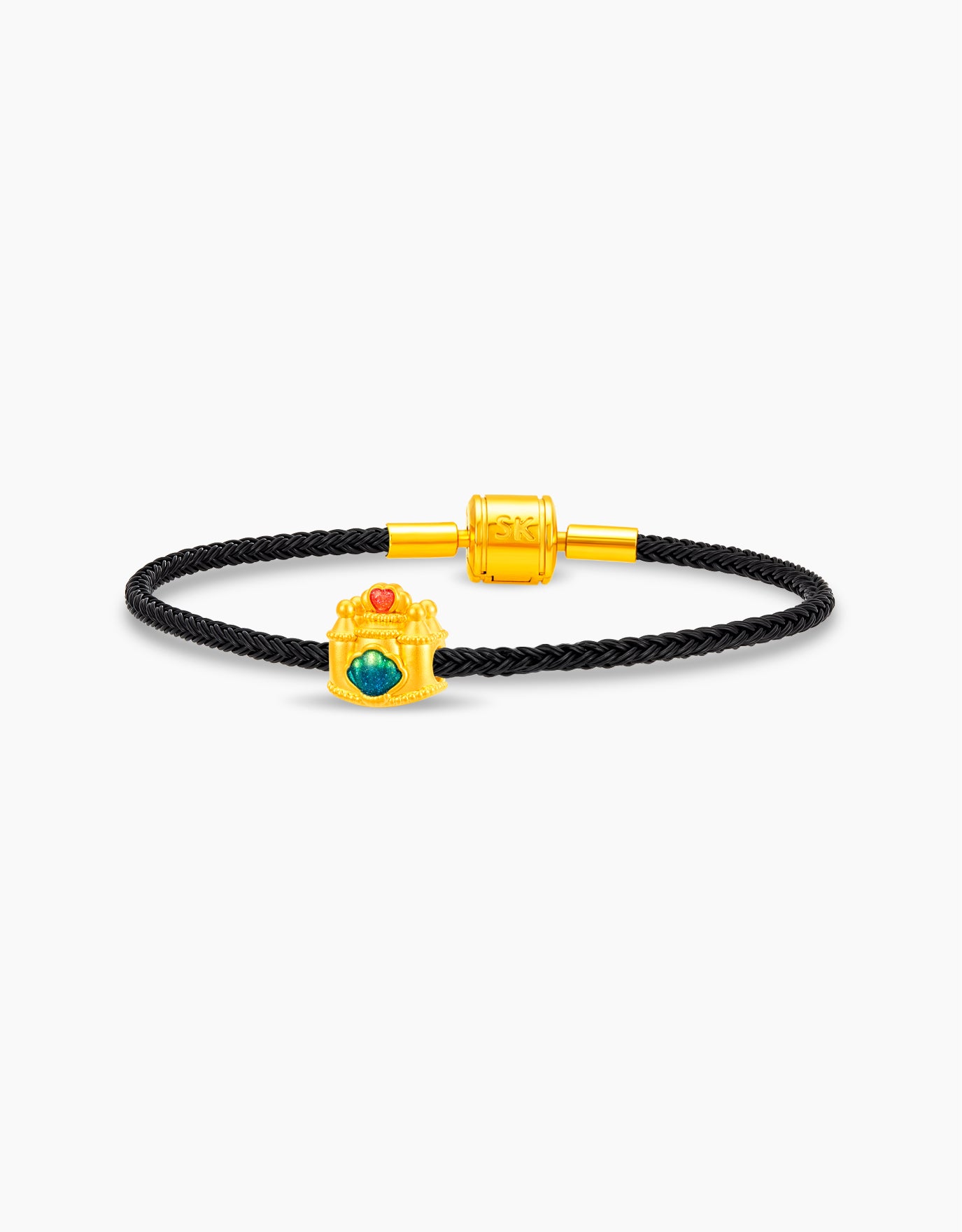 LVC 9IN Seashell Sandcastle 999 Gold Charm