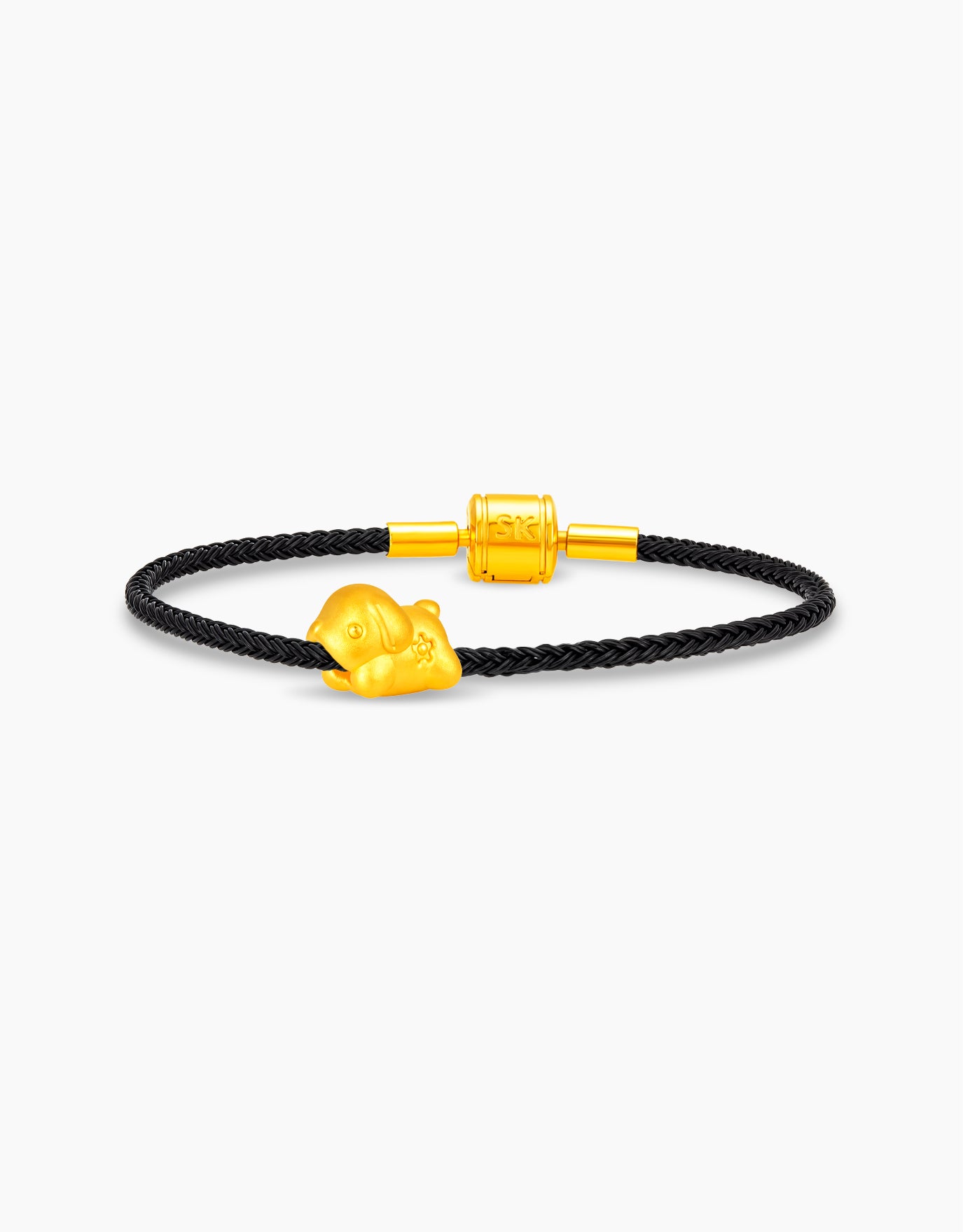 LVC 9IN Sweet Dog Zodiac 999 Gold Charm