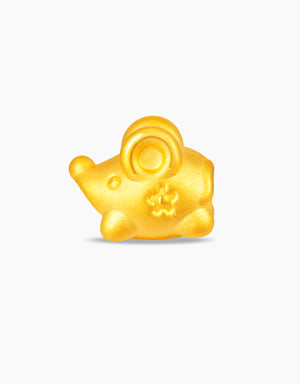 LVC 9IN Sweet Rat Zodiac 999 Gold Charm