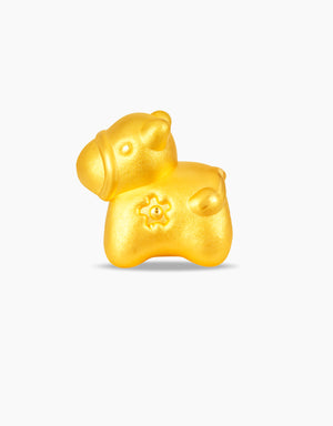 LVC 9IN Sweet Ox Zodiac 999 Gold Charm