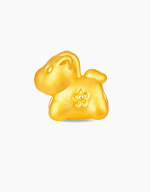 LVC 9IN Sweet Horse Zodiac 999 Gold Charm
