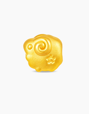 LVC 9IN Sweet Goat Zodiac 999 Gold Charm