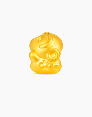 LVC 9IN Sweet Monkey Zodiac 999 Gold Charm