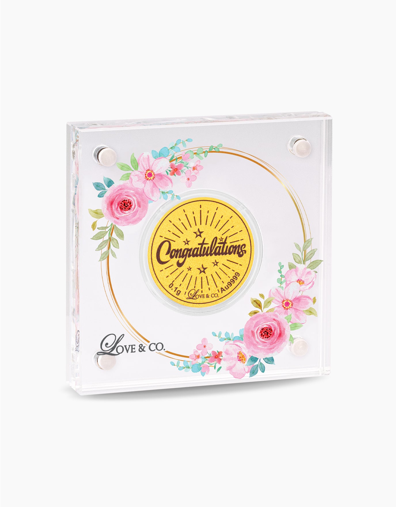 LVC 9IN Congratulations 999 Gold Coin (0.1G)