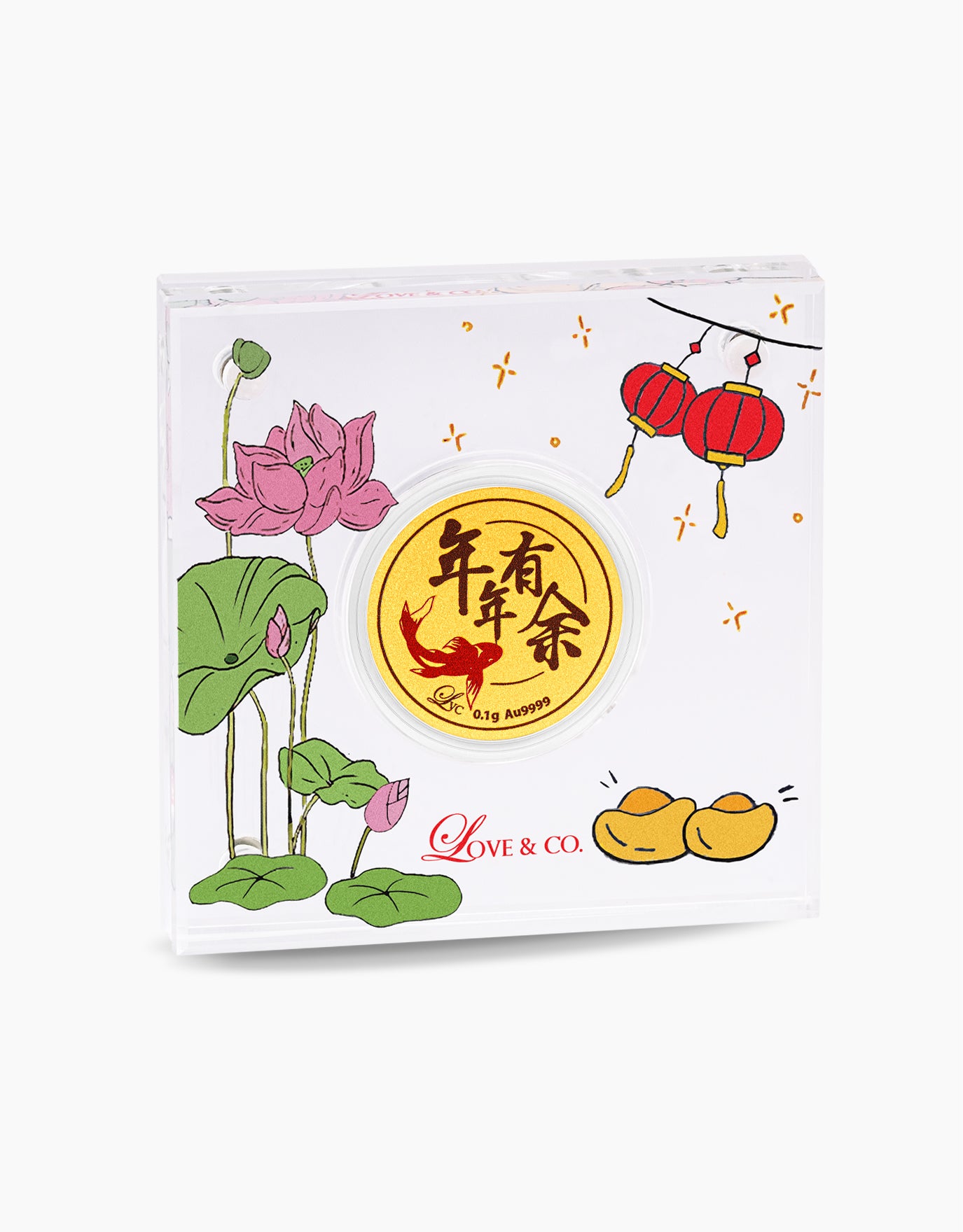 LVC 9IN Fortune Koi 999 Gold Coin (0.1G)