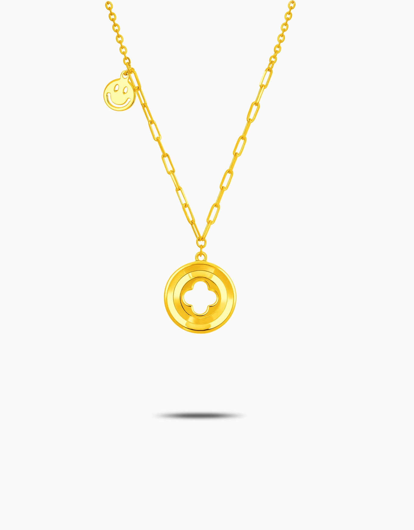 LVC 9IN Gracia Clover 999 Gold Necklace