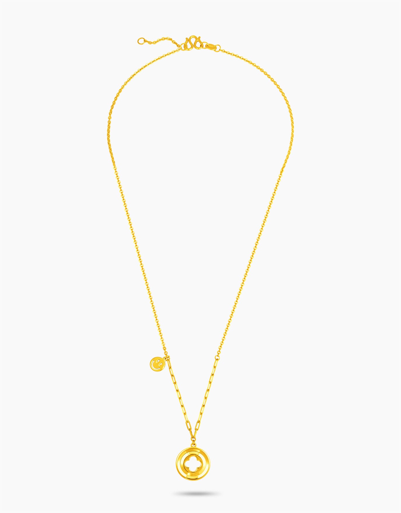 LVC 9IN Gracia Clover 999 Gold Necklace