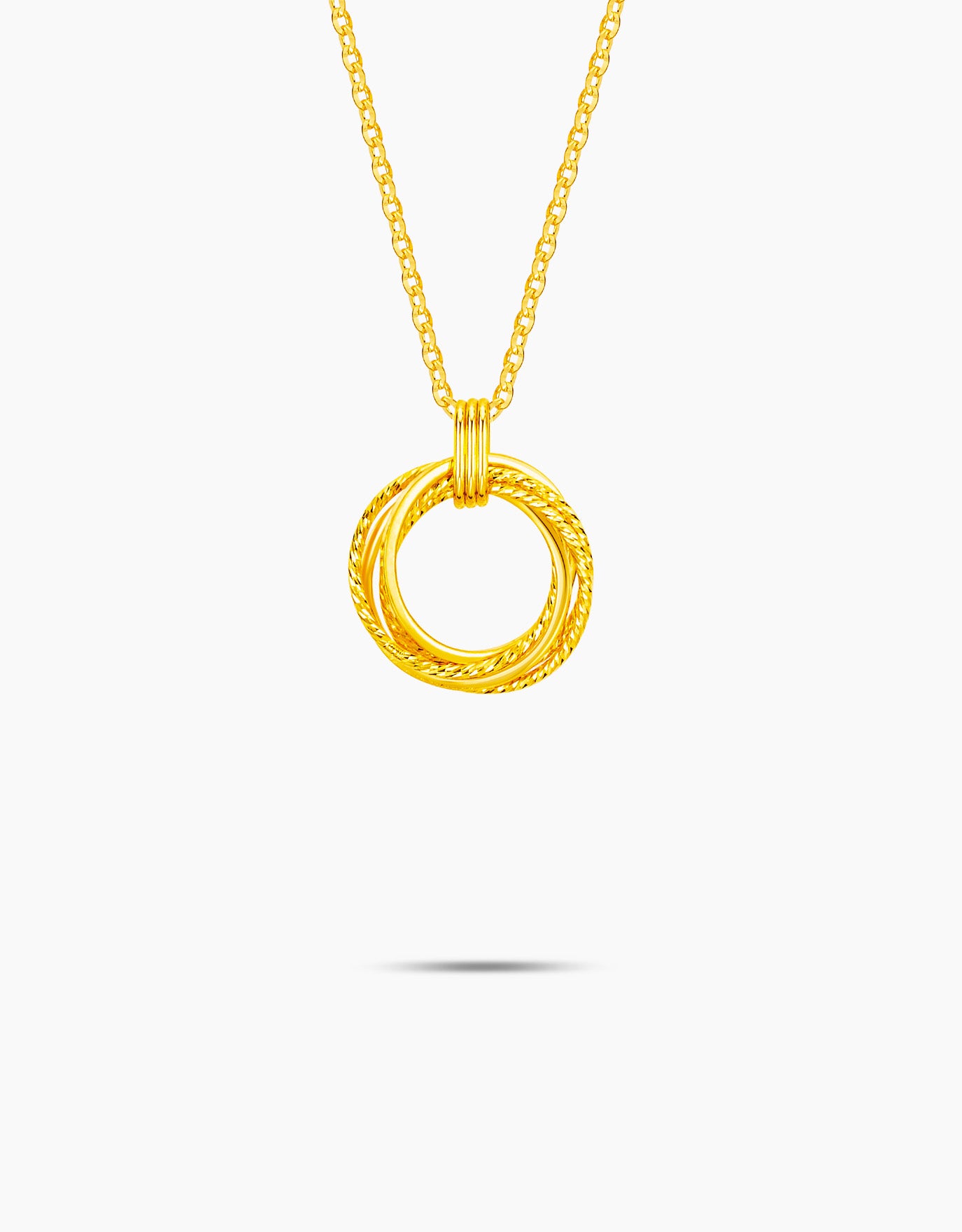 LVC 9IN Trilogy 999 Gold Necklace