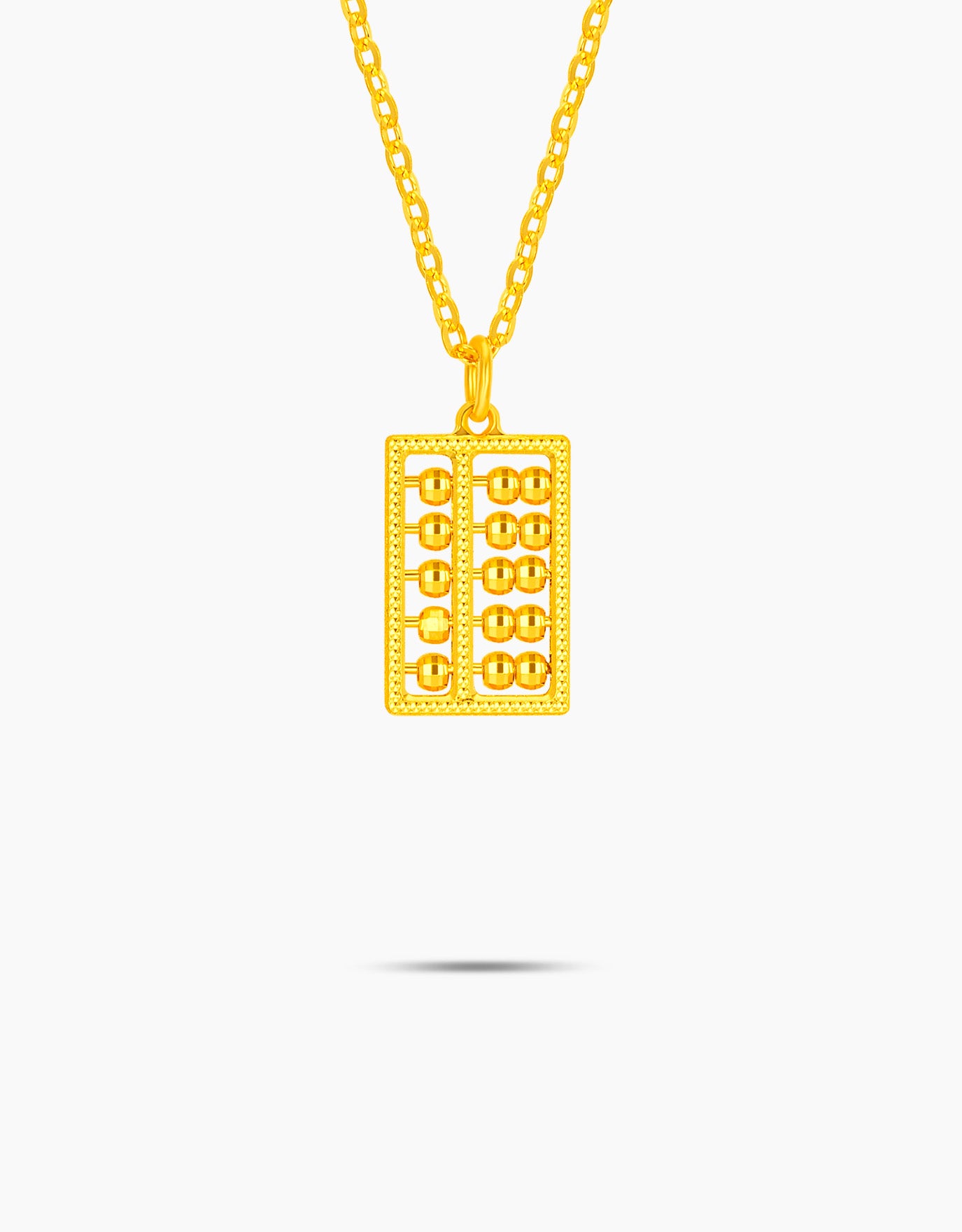 LVC 9IN Petit Abacus 999 Gold Necklace