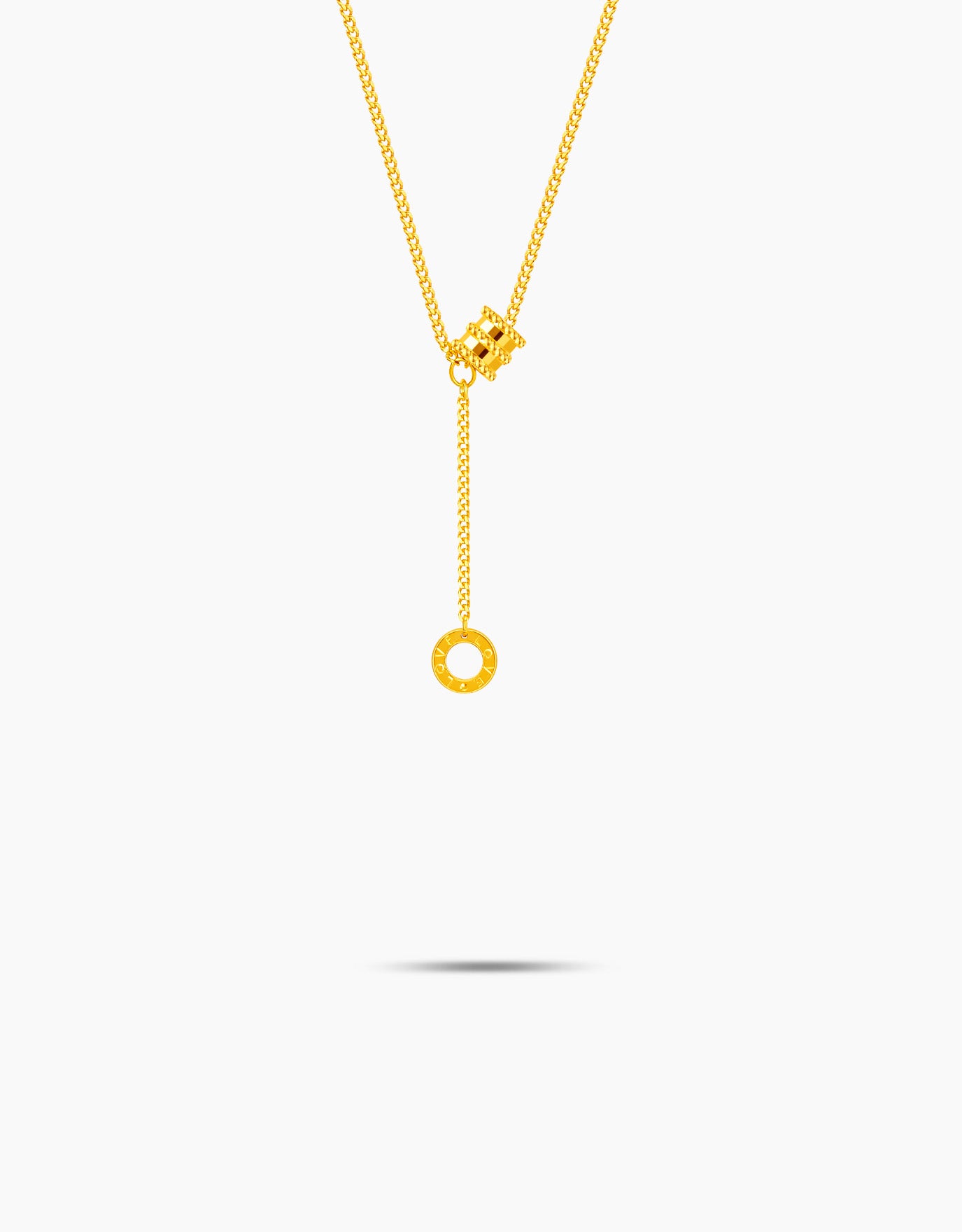 LVC 9IN Barrel in Love 999 Gold Necklace
