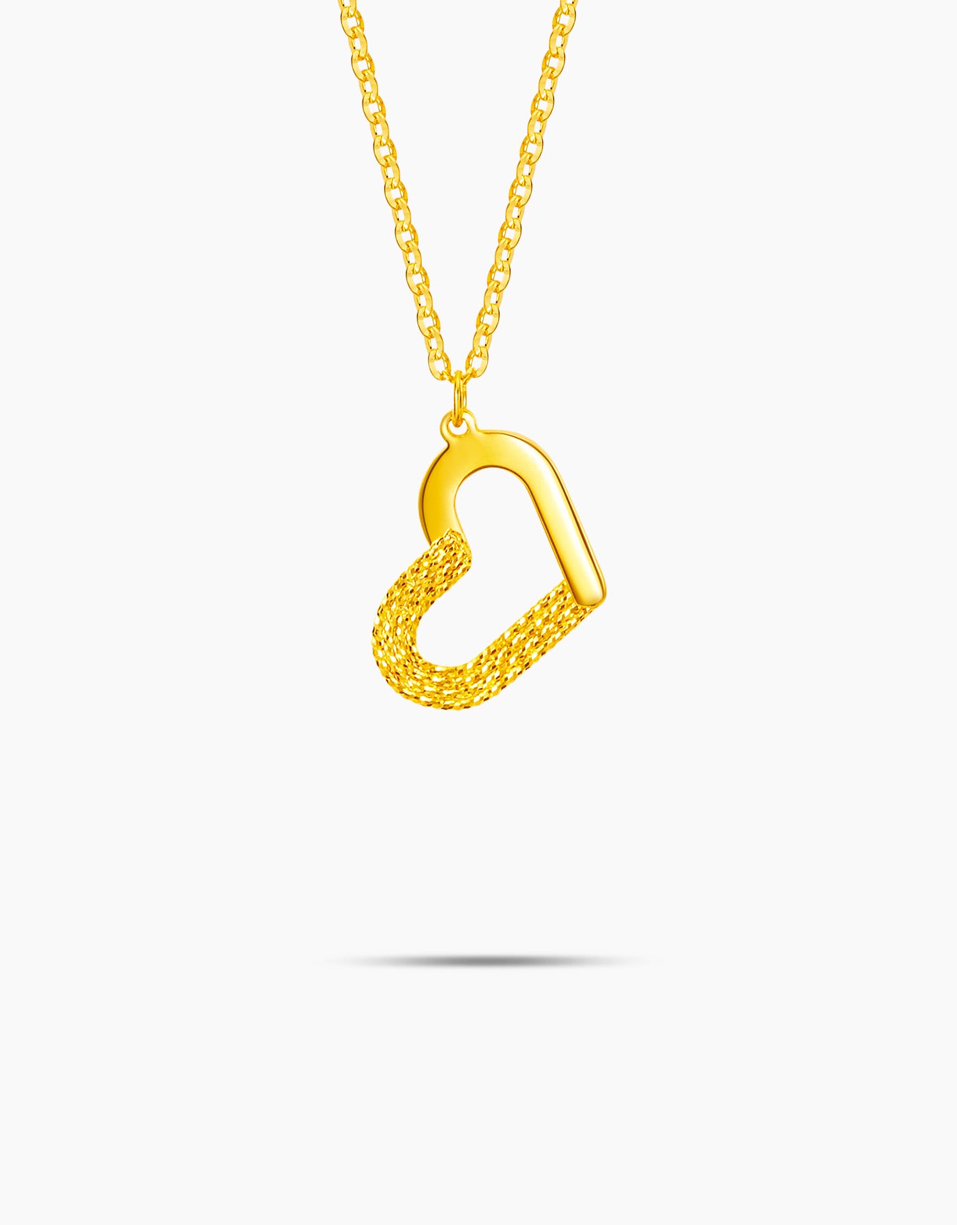 LVC 9IN Tender Heart 999 Gold Necklace