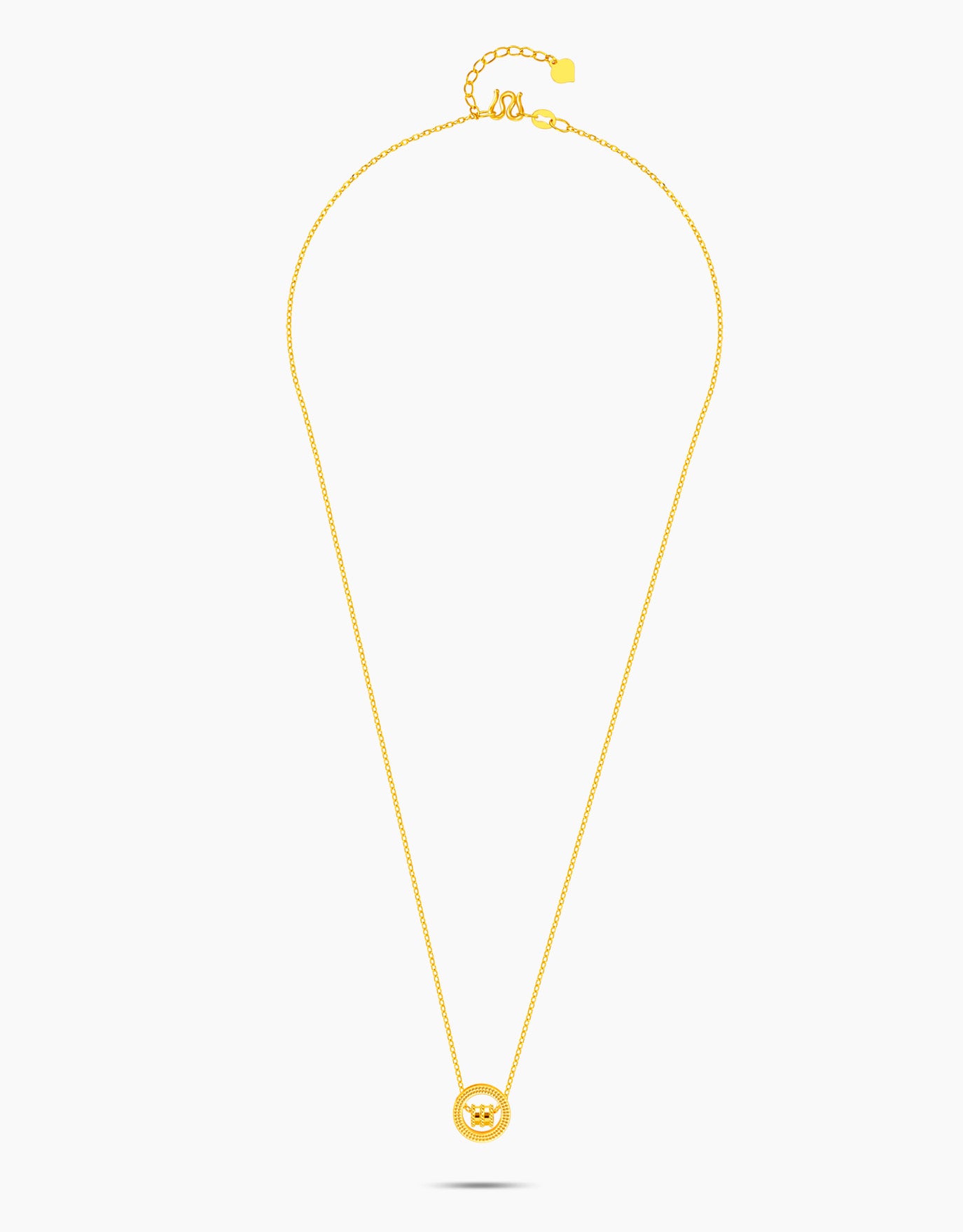 LVC 9IN Loop Barrel 999 Gold Necklace