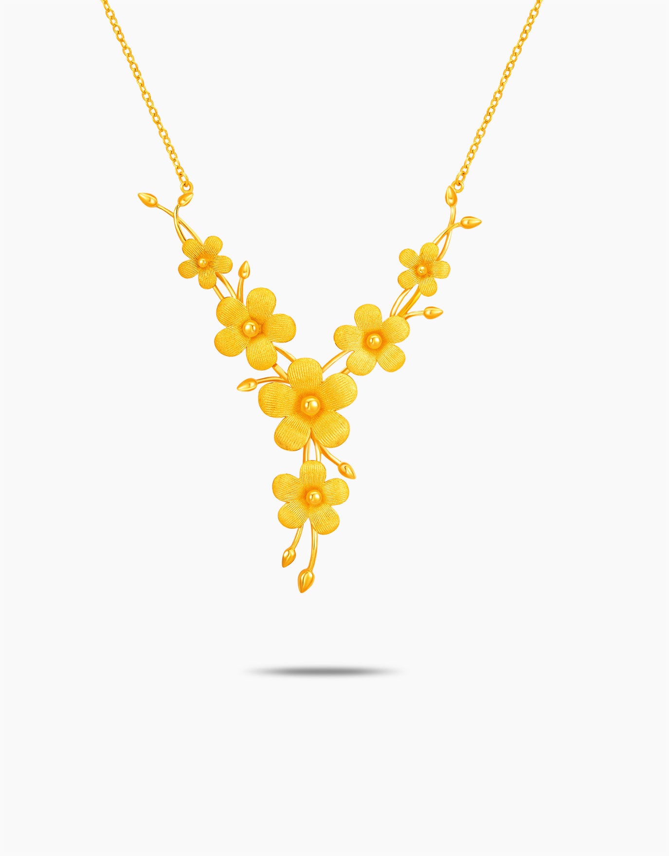 LVC 9IN Spring Blossom 999 Gold Necklace