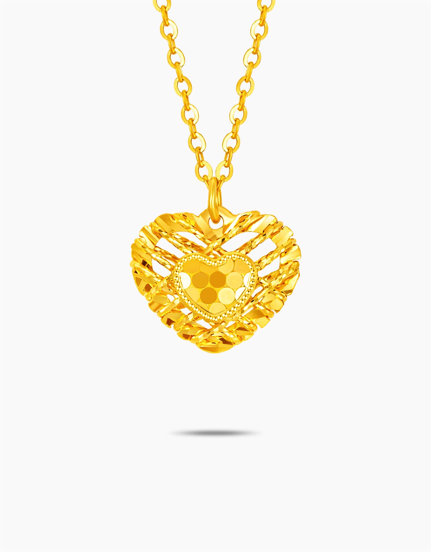 LVC 9IN Tangled Love 999 Gold Necklace