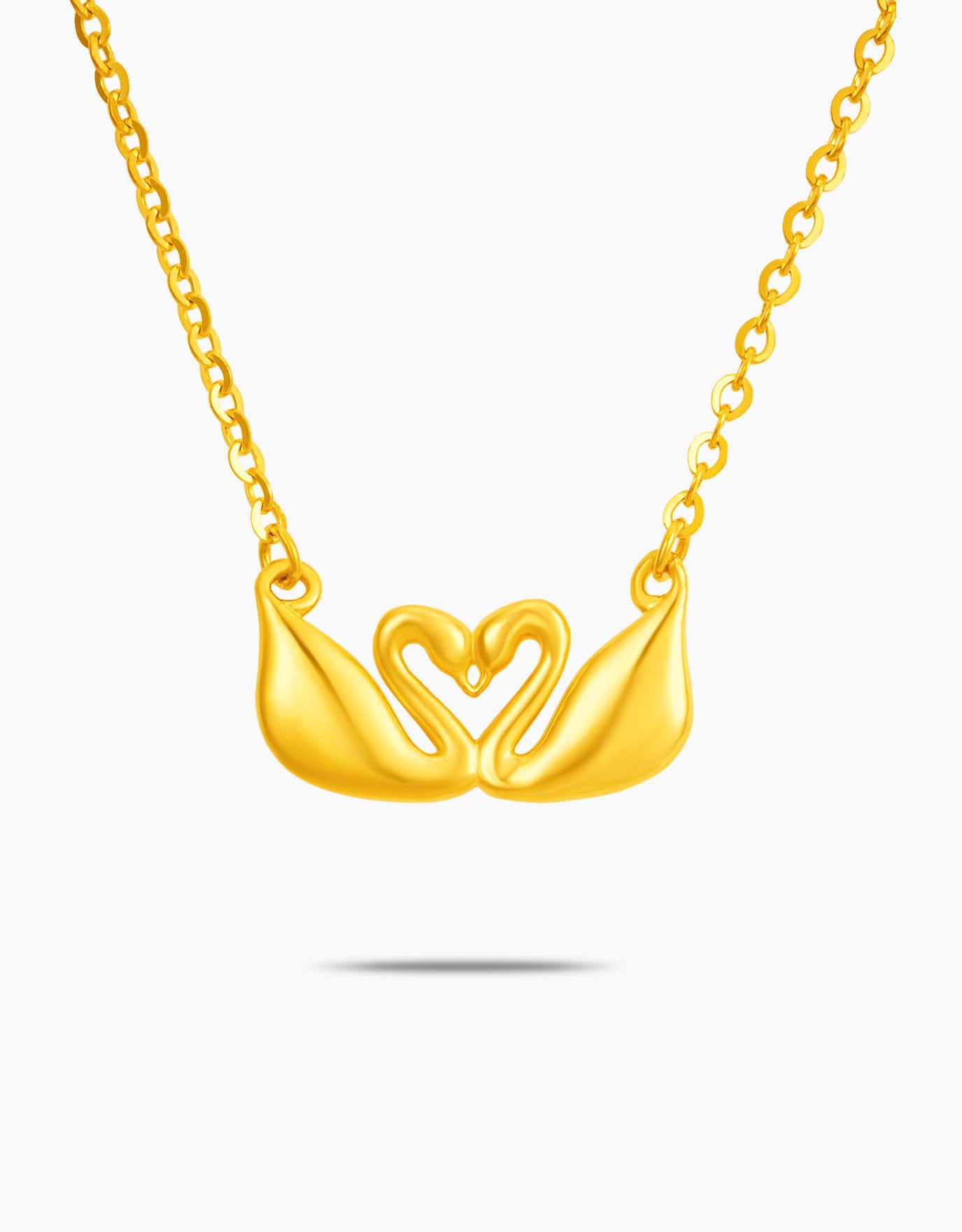 LVC 9IN Blossoming Hearts 999 Gold Necklace