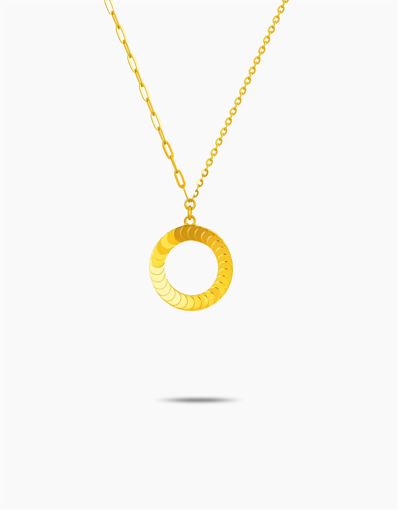 LVC 9IN Ella Disc 999 Gold Necklace