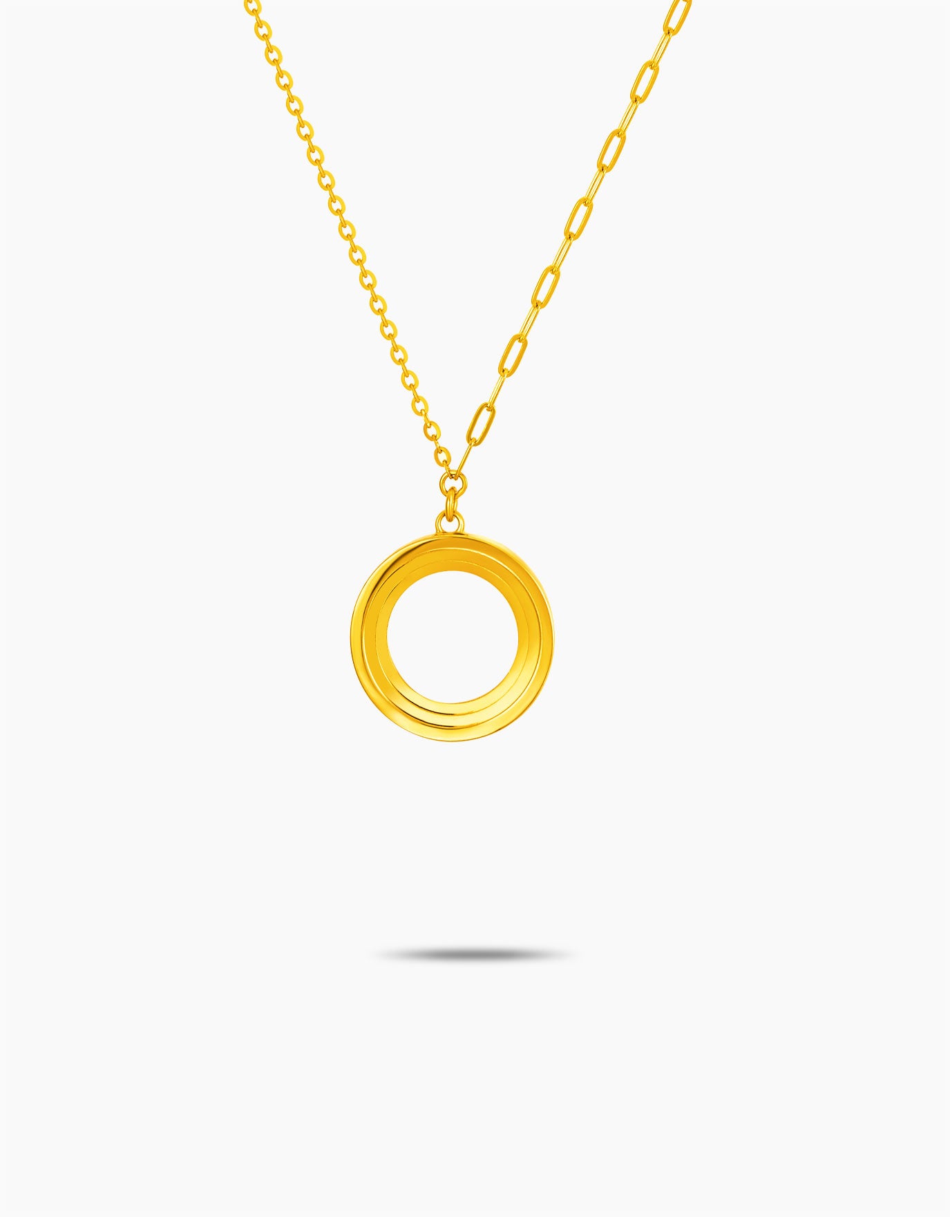 LVC 9IN Ella Disc 999 Gold Necklace