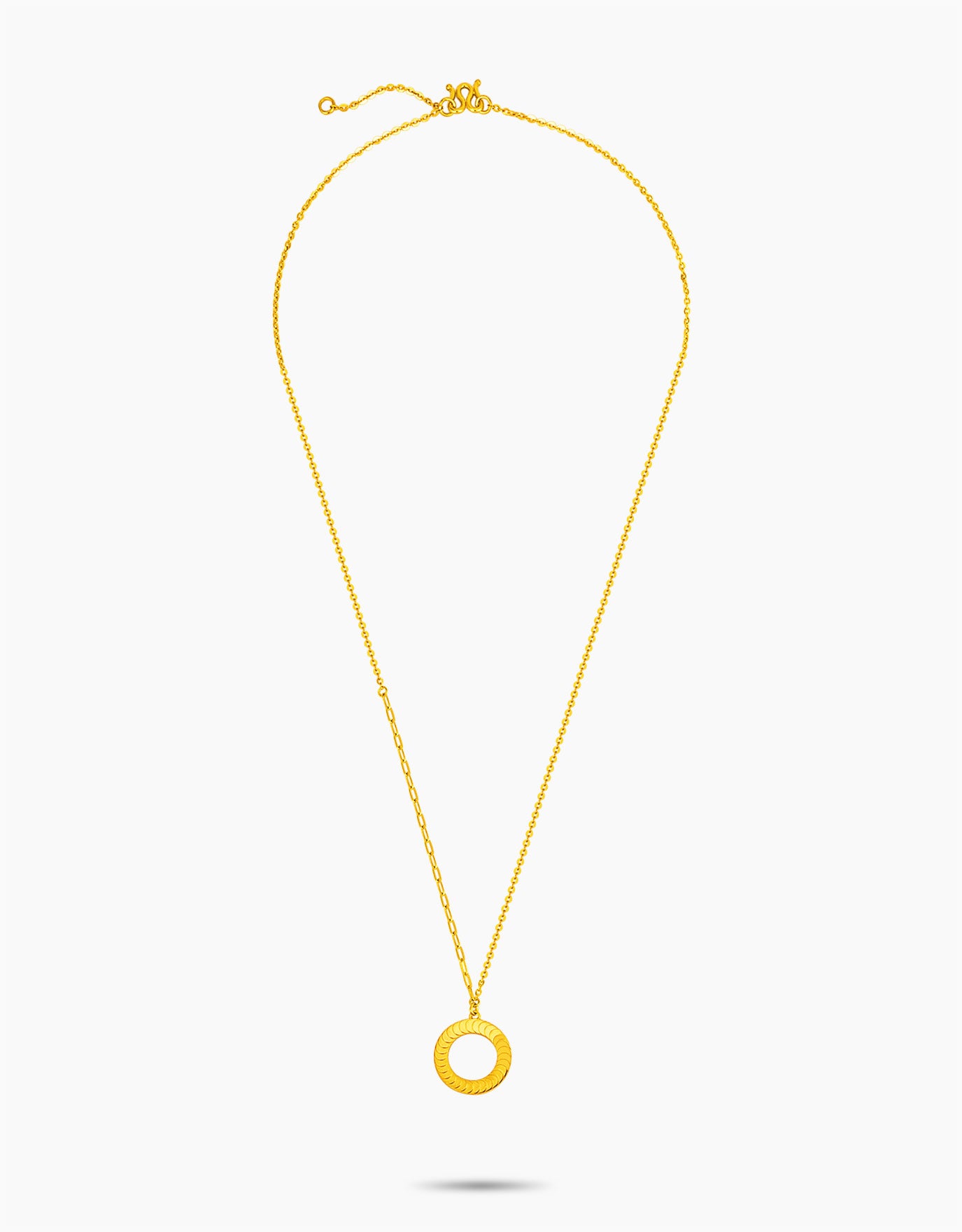LVC 9IN Ella Disc 999 Gold Necklace