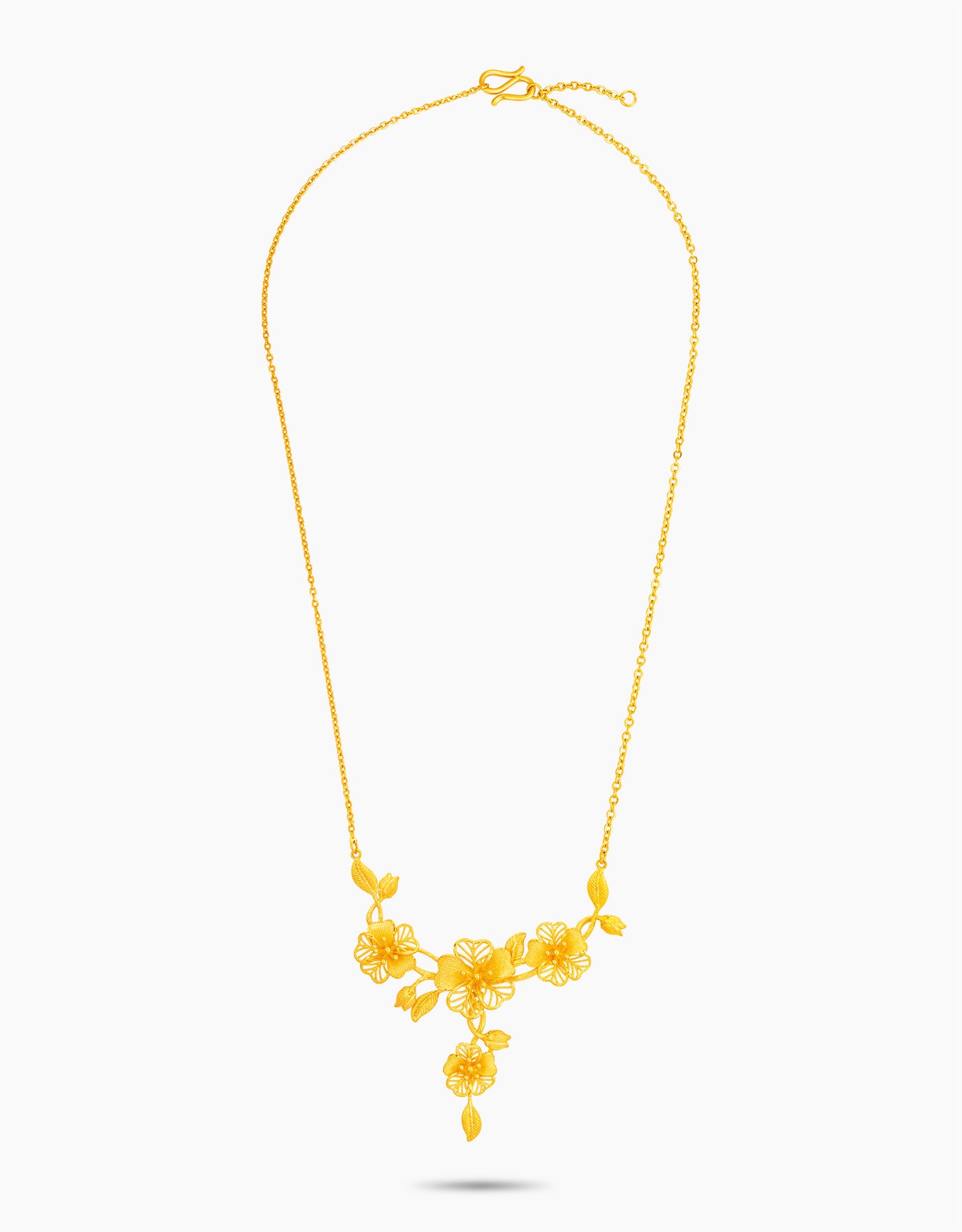 LVC 9IN Garden Grace 999 Gold Necklace