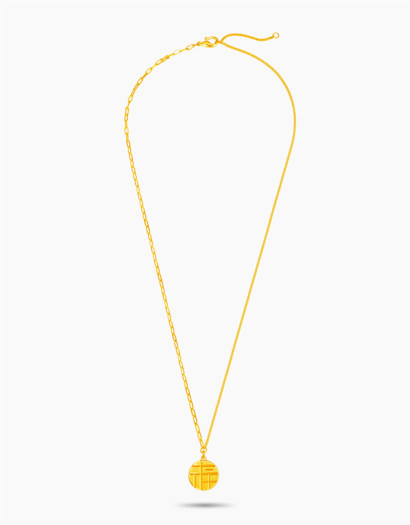 LVC 9IN Fortune Arc 999 Gold Necklace