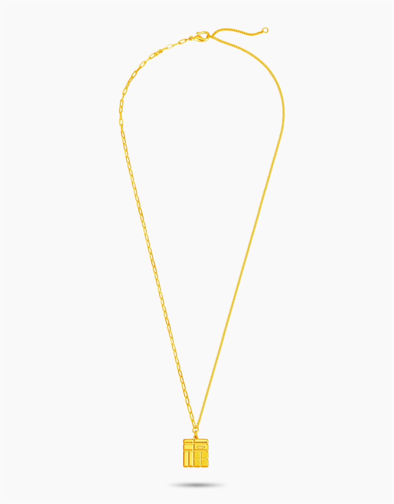 LVC 9IN Fortune Edge 999 Gold Necklace