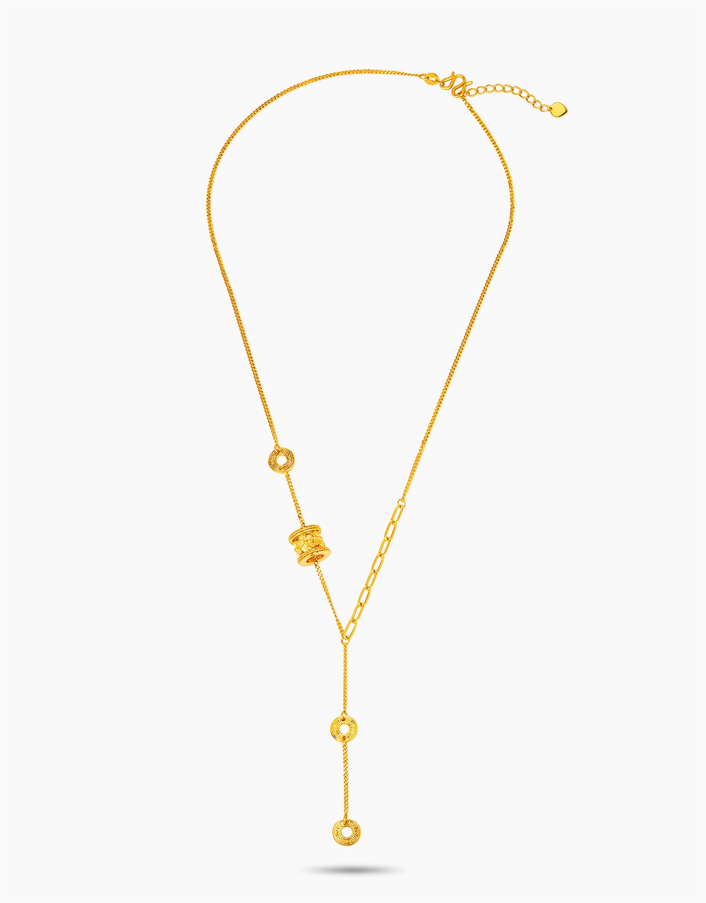 LVC 9IN Aella Barrel 999 Gold Necklace