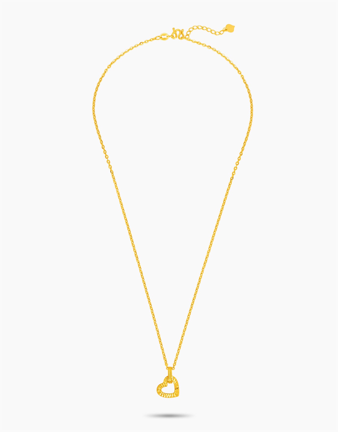 LVC 9IN Alena Heart 999 Gold Necklace