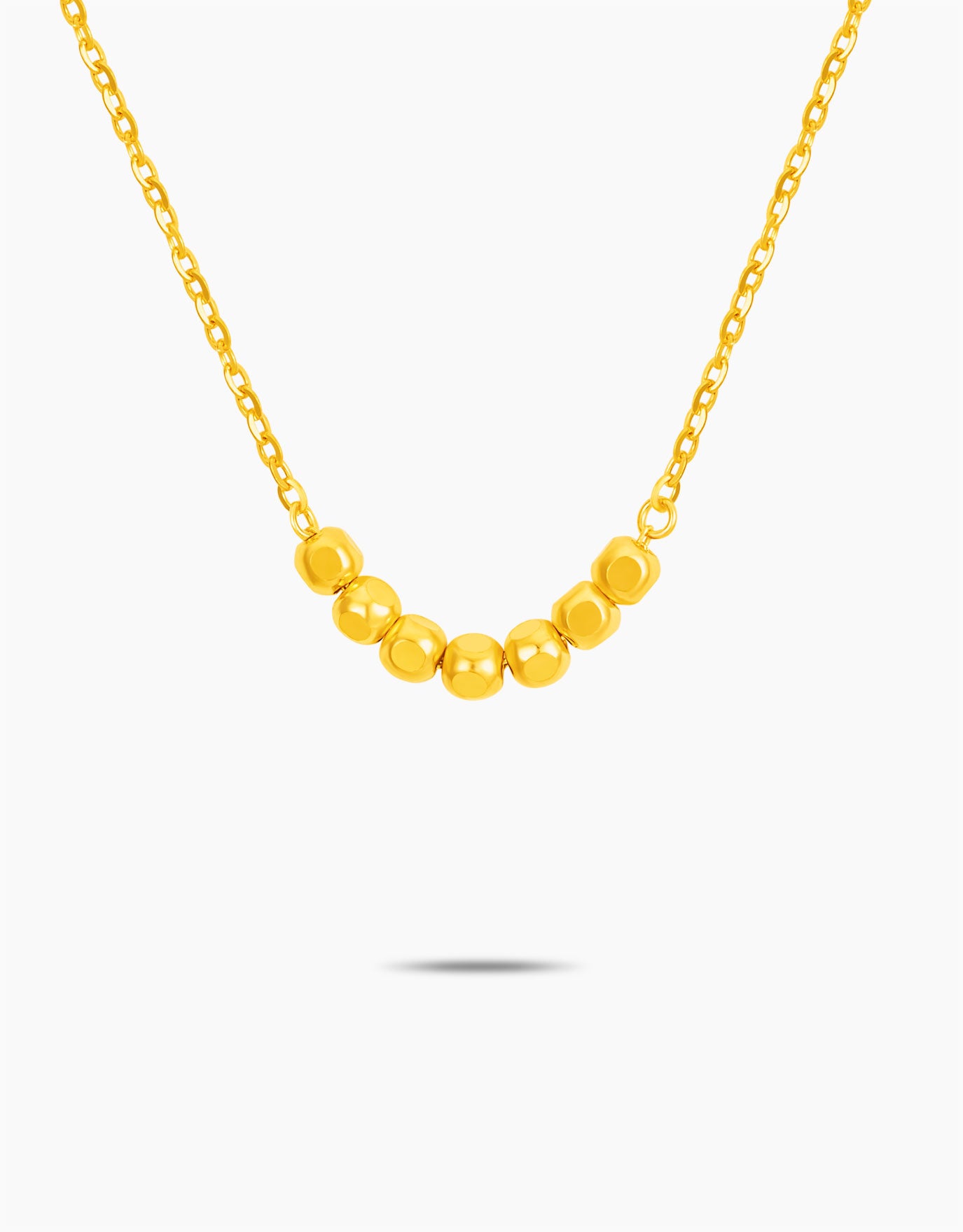 LVC 9IN Janice Beaded 999 Gold Necklace