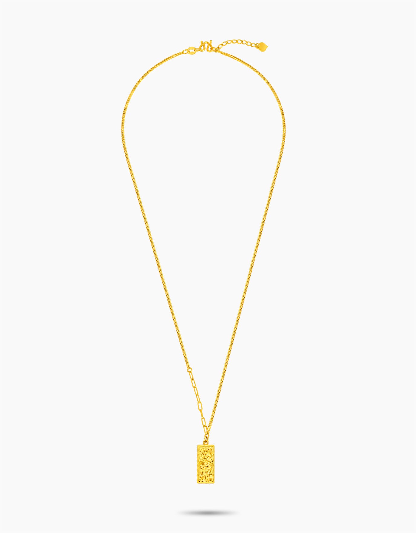 LVC 9IN Prosperity Bar 999 Gold Necklace