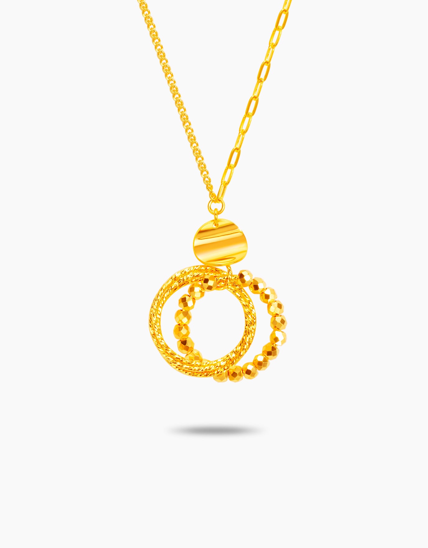 LVC 9IN Radiant Twist 999 Gold Necklace