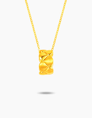 LVC 9IN Aureate Petals 999 Gold Necklace