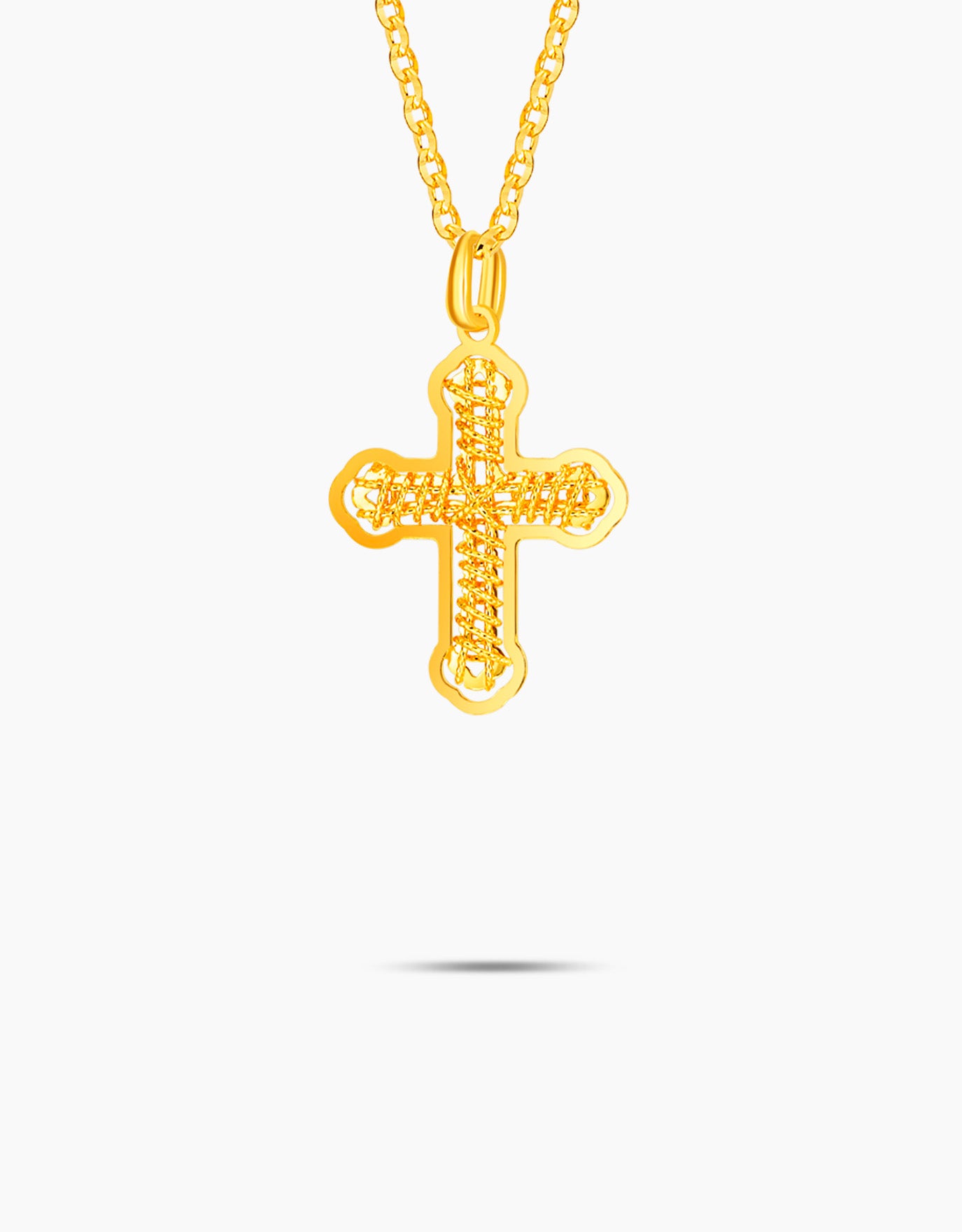 LVC 9IN Cross 999 Gold Pendant