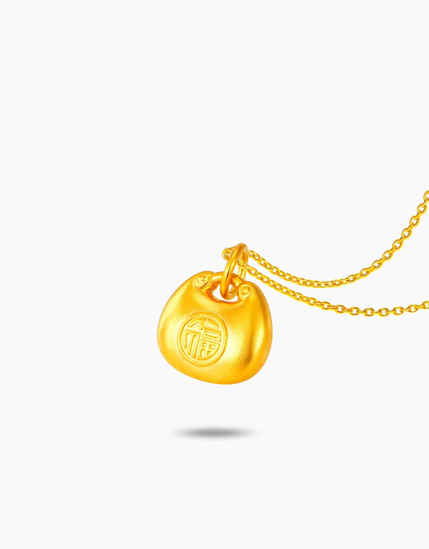 LVC 9IN Fortune Bag 999 Gold Pendant
