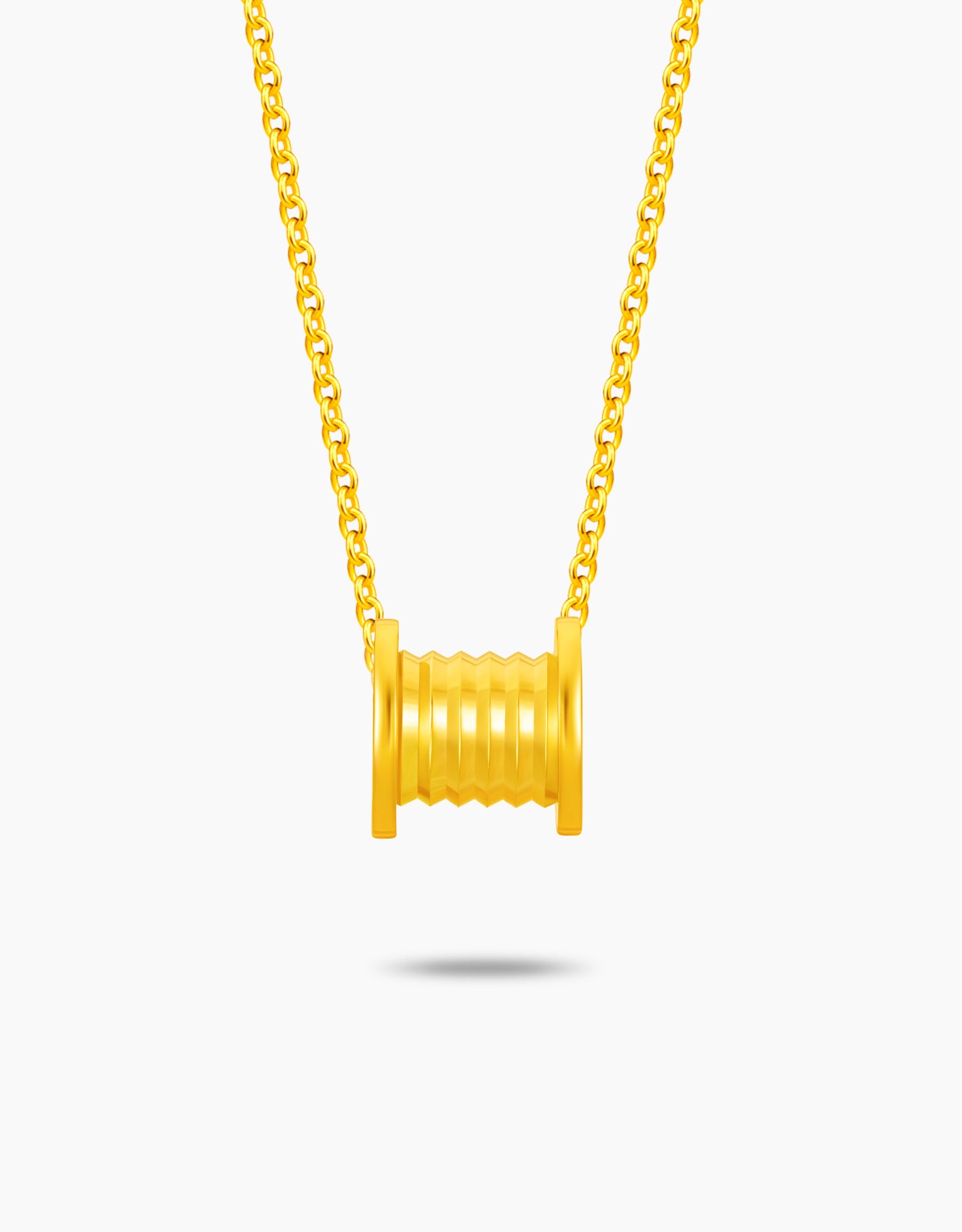 LVC 9IN Rolling Barrel 999 Gold Pendant